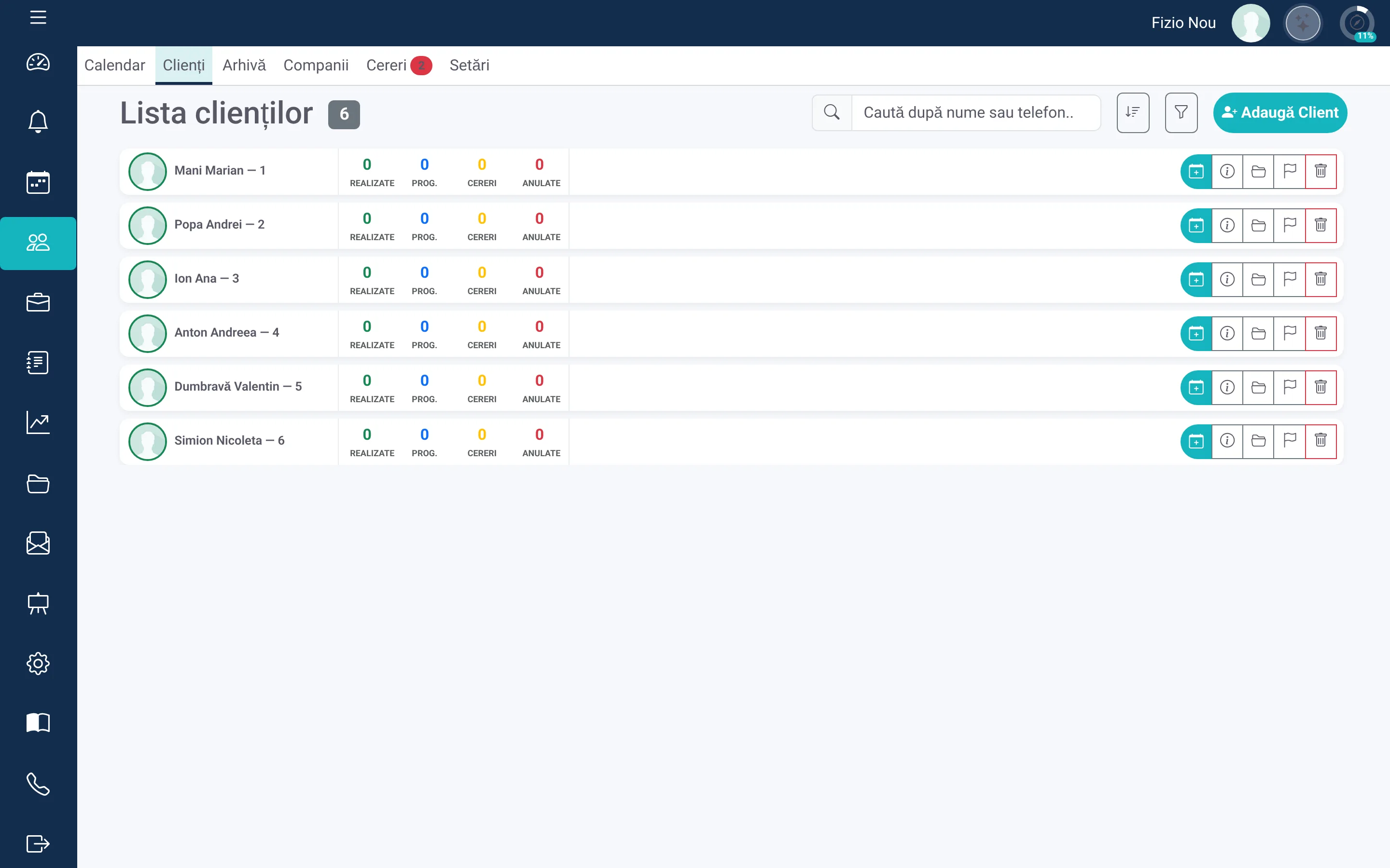 CRM IFindSpec — bază de clienți cu istoric complet